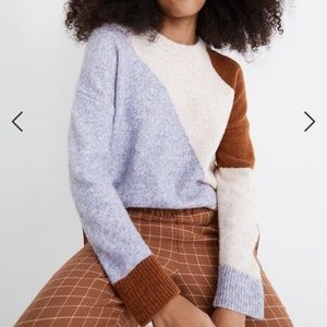 Madewell Cedarbrook Pullover Sweater in Colorblock
